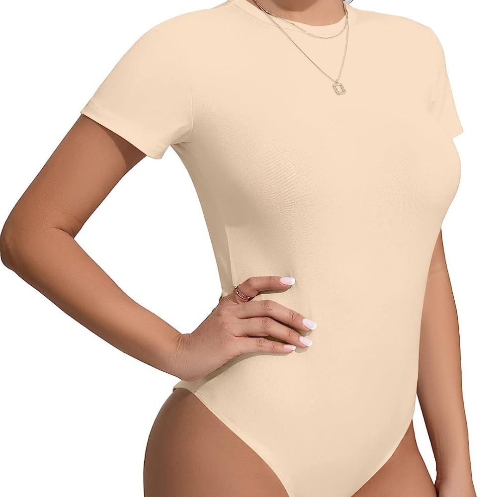 Seamless Cream Bodysuit - Picture 1 of 5